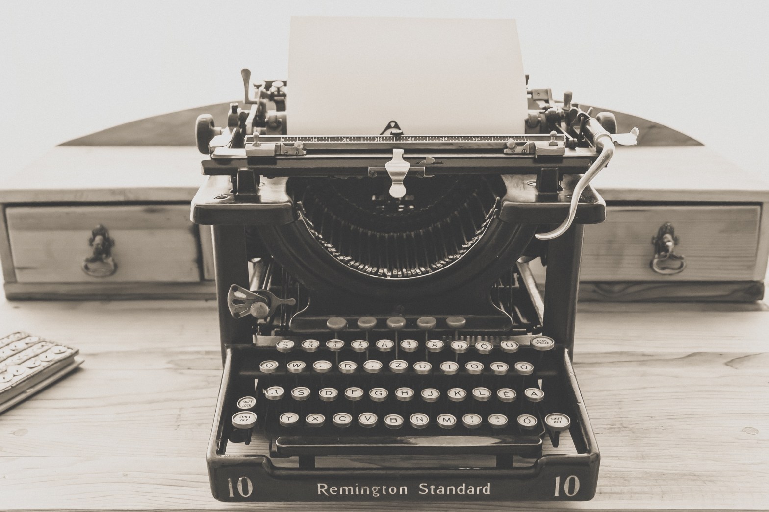 public domain image of type writer