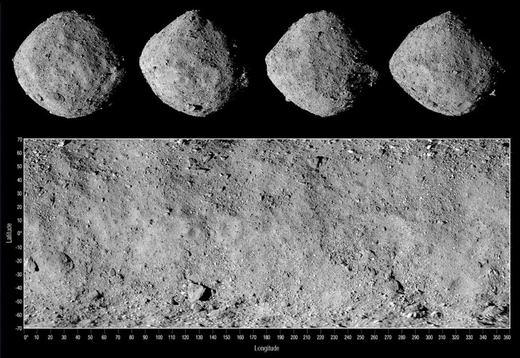 NASA image of Bennu one of the many asteroids that could prudentially be mined for resources in our solar system.